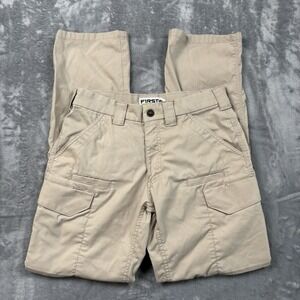 First Tactical Men's Tactical Pants Khaki Size 32x34 Cargo Pockets Work Outdoor